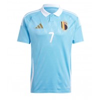 Belgien Kevin De Bruyne #7 Bortatröja EM 2024 Kortärmad